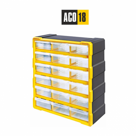 ACO 18 Component Organizer (18 drawers) + 18 Dividers