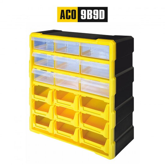 ACO 9B9D Component Organizer (9 bins & 9 drawers) + 9 Dividers